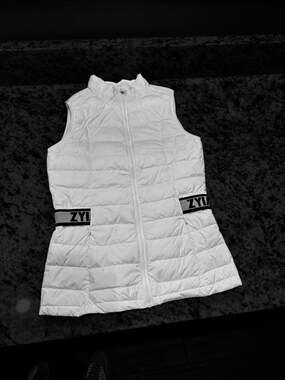ZYIA White Alpine Down Vest - XS
